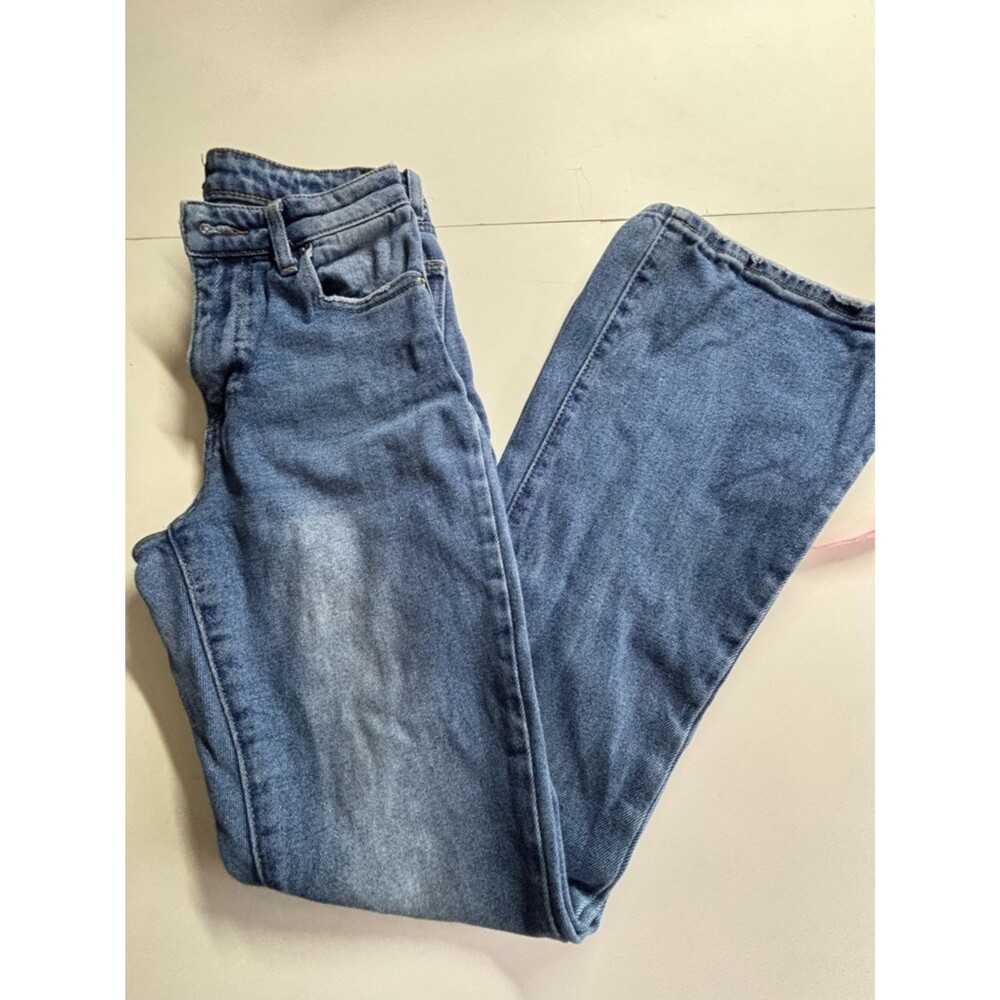 Ashley Mason Straight Leg Jeans - Medium Wash Blue - Picture 2 of 5